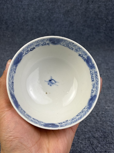 古玩陶瓷青花山水亭臺樓閣紋碗拍賣，當前價格500元