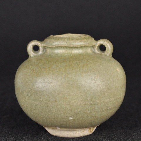 古玩陶瓷元代龍泉窯青瓷水盂拍賣,當前價格3600元