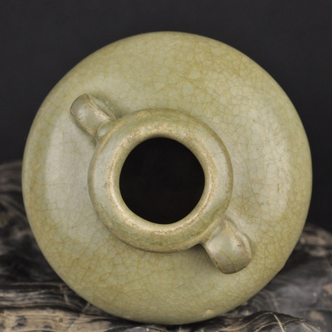 古玩陶瓷元代龍泉窯青瓷水盂拍賣,當前價格3600元