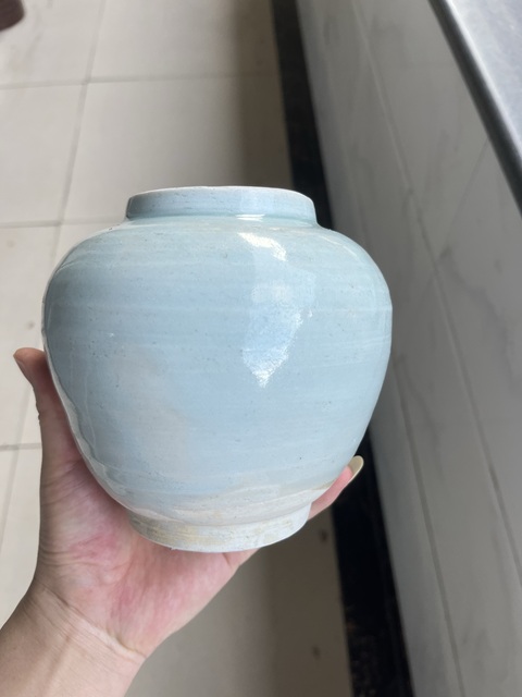 古玩陶瓷明代影青釉茶葉罐拍賣,當前價格0元