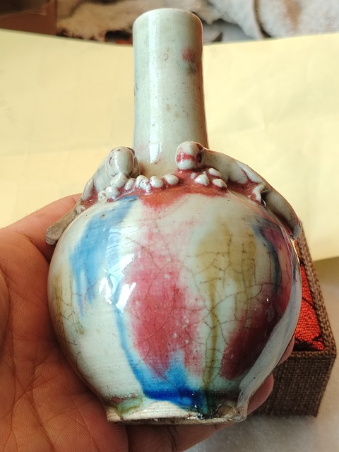 古玩陶瓷三陽開泰品種天球瓶拍賣,當(dāng)前價(jià)格6666元