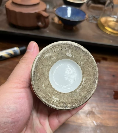 古玩陶瓷淺絳彩人物詩文筆筒拍賣，當前價格6800元