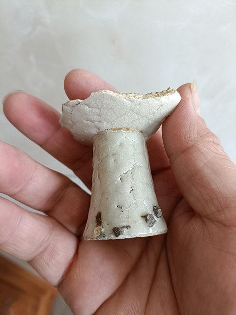 古玩陶瓷元青花高足標(biāo)本加元青花瓷片拍賣,當(dāng)前價格299元