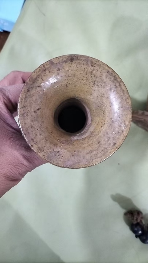 古玩陶瓷雙耳瓶真品鑒賞圖
