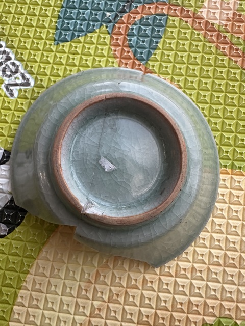 古玩陶瓷龍泉青瓷洗真品鑒賞圖