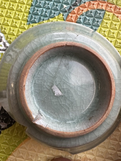 古玩陶瓷龍泉青瓷洗真品鑒賞圖
