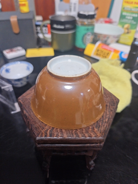 古玩陶瓷雍正紫金釉粉彩杯拍賣，當(dāng)前價格1元