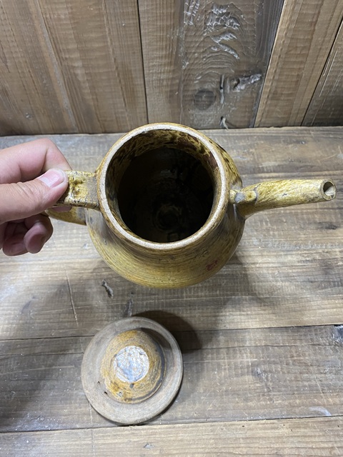 古玩陶瓷明末青釉執(zhí)壺拍賣，當(dāng)前價(jià)格580元