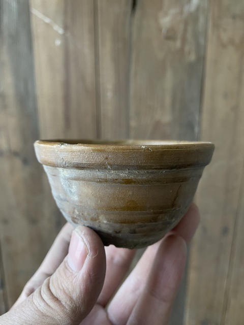 古玩陶瓷明代褐釉瓷杯拍賣，當前價格150元