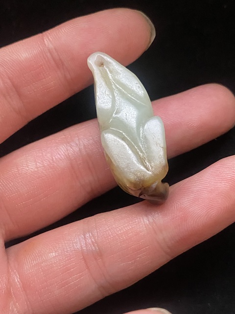 古玩玉器幾十年和田玉圓雕“瑞獸”把件拍賣，當前價格1000元