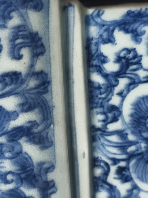 古玩陶瓷青花花卉紋香爐真品鑒賞圖