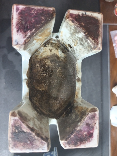古玩陶瓷青花花卉紋香爐真品鑒賞圖