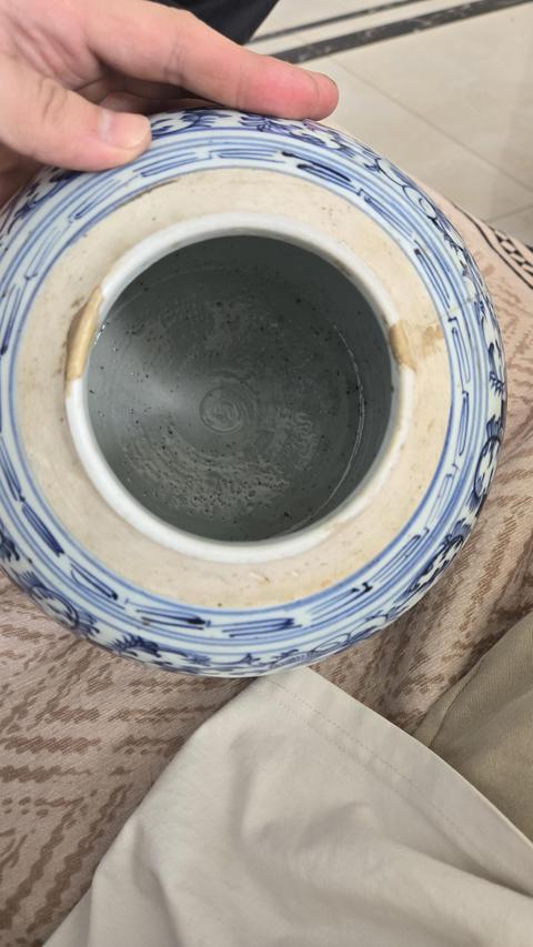 古玩陶瓷囍字紋罐真品鑒賞圖
