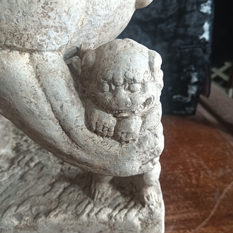 古玩雜項(xiàng)青石獅子真品鑒賞圖