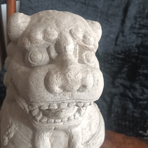 古玩雜項(xiàng)青石獅子真品鑒賞圖