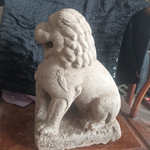古玩雜項(xiàng)青石獅子真品鑒賞圖