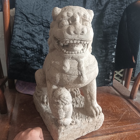 古玩雜項(xiàng)青石獅子真品鑒賞圖
