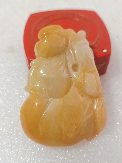 古玩玉器清帶翡翠雕件真品鑒賞圖