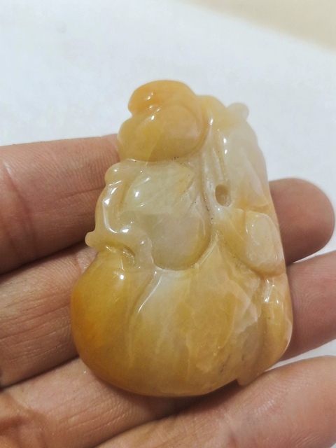 古玩玉器清帶翡翠雕件真品鑒賞圖