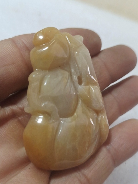 古玩玉器清帶翡翠雕件真品鑒賞圖
