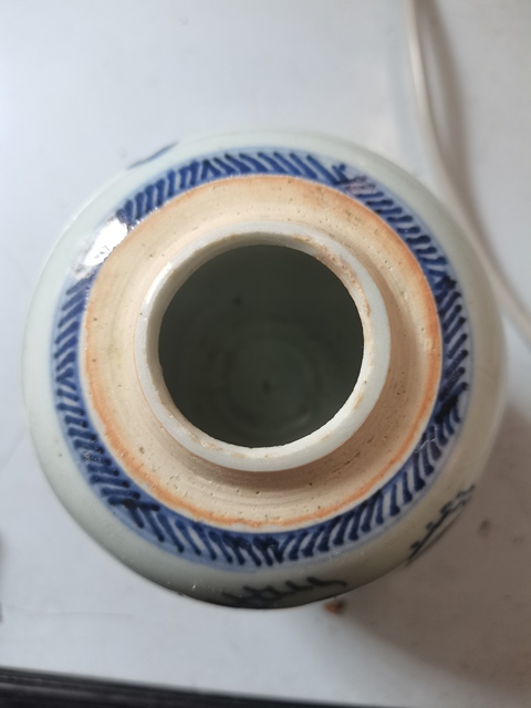 古玩陶瓷清早期雍正青花山水人物罐拍賣(mài)，當(dāng)前價(jià)格1500元