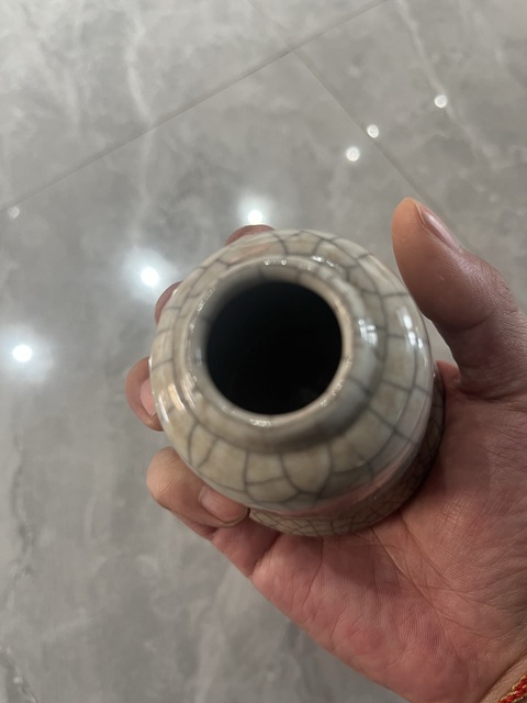 古玩陶瓷哥釉水盂真品鑒賞圖