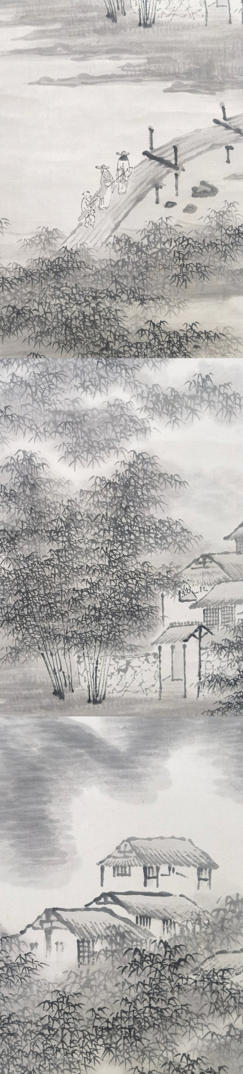 古玩字畫山居圖真品鑒賞圖