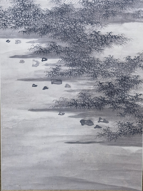 古玩字畫山居圖真品鑒賞圖