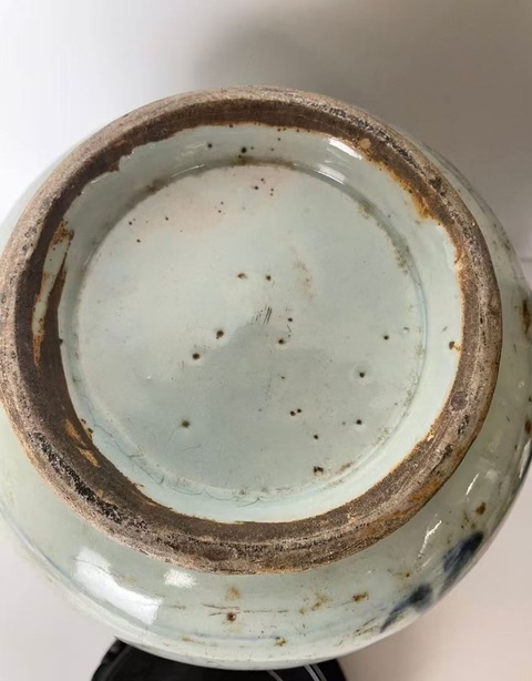 古玩陶瓷龍紋青花四系壺真品鑒賞圖