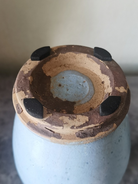 古玩陶瓷藍釉葫蘆瓶真品鑒賞圖