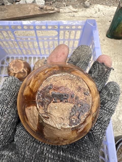 古玩陶瓷醬釉杯真品鑒賞圖