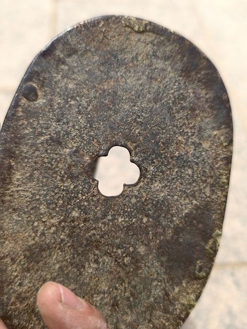 古玩雜項(xiàng)清代精鐵馬鐙真品鑒賞圖