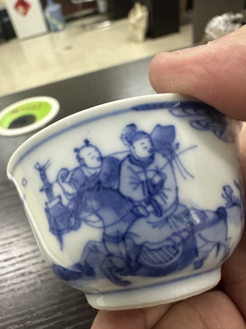 古玩陶瓷清 雍正(康熙) 青花杯拍賣，當前價格23000元