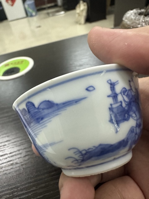 古玩陶瓷清 雍正(康熙) 青花杯拍賣，當前價格23000元