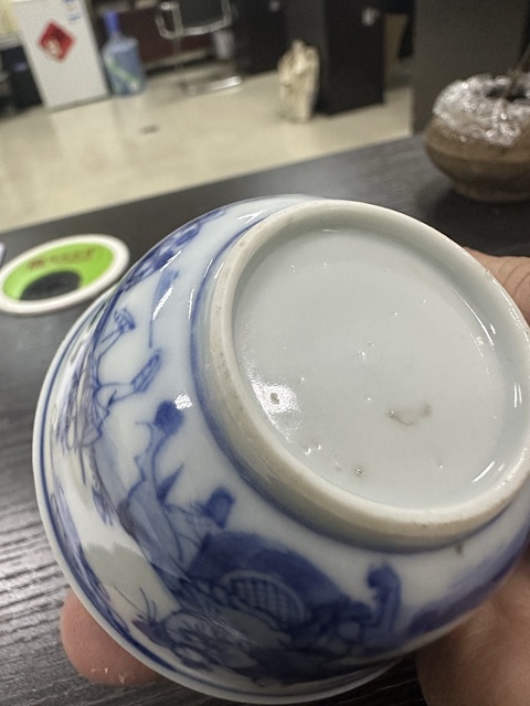 古玩陶瓷清 雍正(康熙) 青花杯拍賣，當前價格23000元