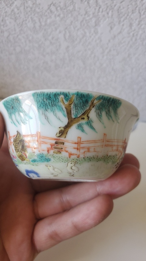 古玩陶瓷粉彩杯真品鑒賞圖