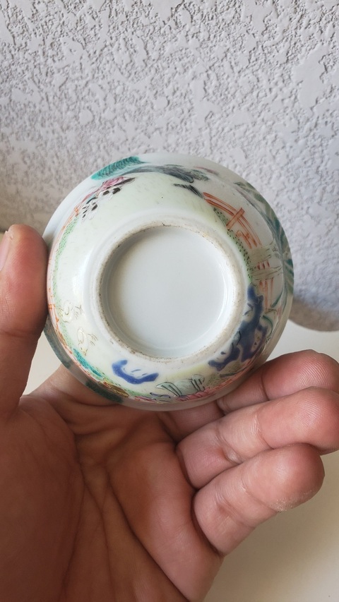 古玩陶瓷粉彩杯真品鑒賞圖