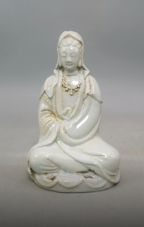 古玩陶瓷觀音塑像拍賣，當前價格398元