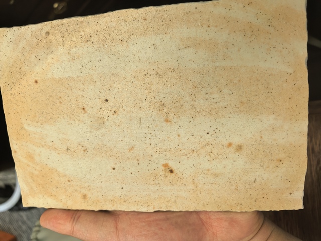 古玩陶瓷粉彩山水人物紋瓷板真品鑒賞圖