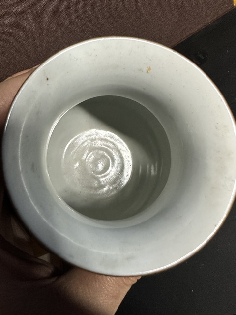 古玩陶瓷大清乾隆年制款藍釉描金雙獸耳尊真品鑒賞圖