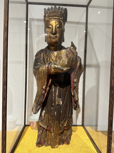 古玩雜項漆木造像真品鑒賞圖