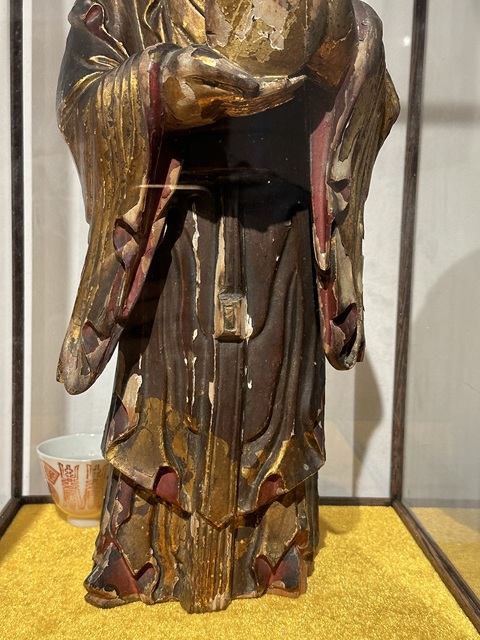 古玩雜項漆木造像真品鑒賞圖