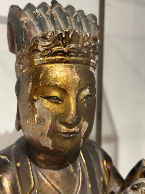 古玩雜項漆木造像真品鑒賞圖