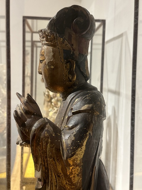 古玩雜項漆木造像真品鑒賞圖