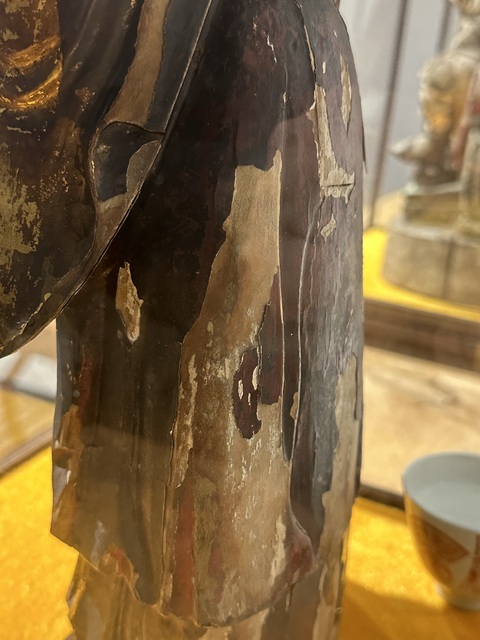古玩雜項漆木造像真品鑒賞圖