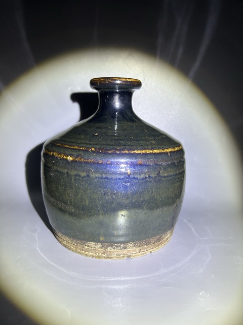 古玩陶瓷元代?兔毫釉嘟嚕瓶拍賣，當前價格3000元