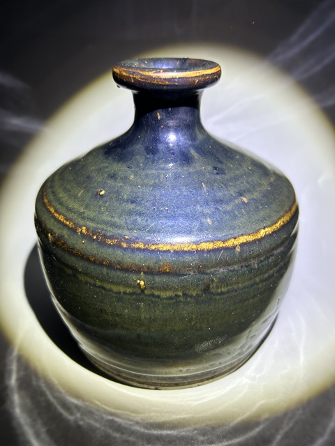 古玩陶瓷元代?兔毫釉嘟嚕瓶拍賣，當前價格3000元