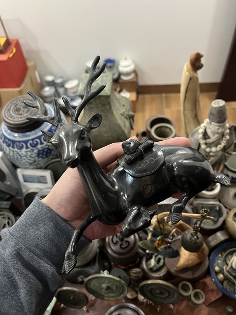 古玩雜項清代銅香薰拍賣,當前價格999元