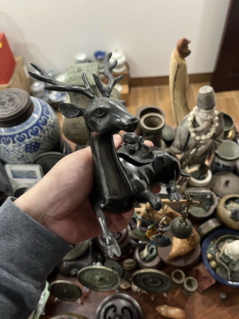 古玩雜項清代銅香薰拍賣,當前價格999元