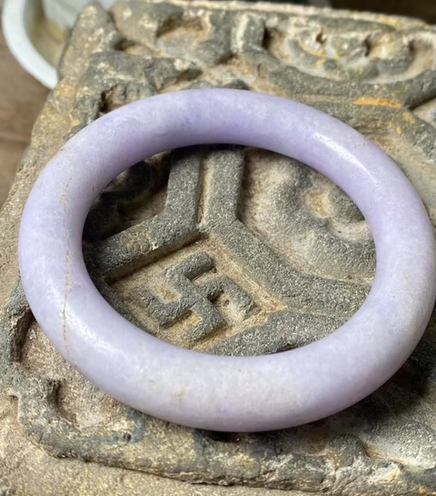 古玩玉器翡翠鐲子真品鑒賞圖
